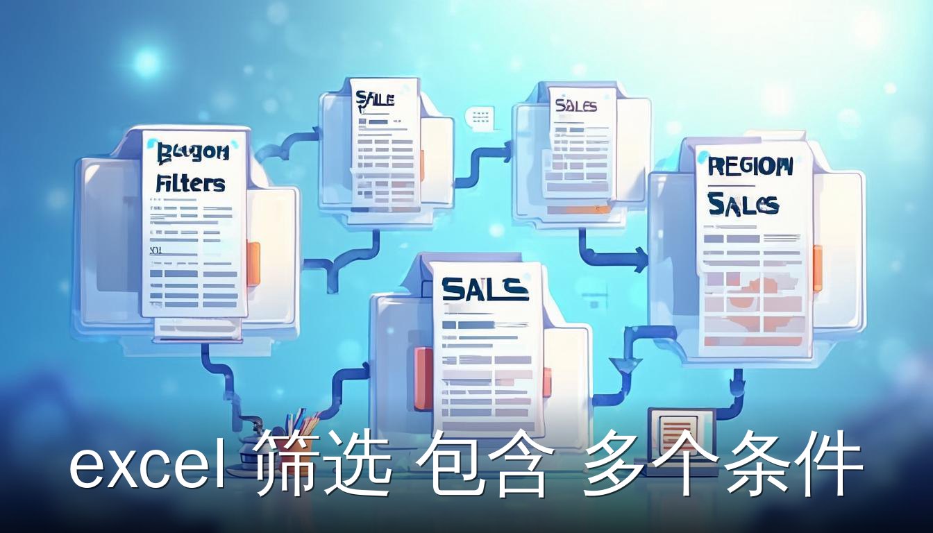 Excel筛选包含多个条件的解决方案，展示表格和条件区域连接